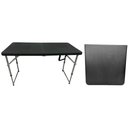 Ver imagem 1 de Mesa Dobrável Vira Maleta com 3 Regulagens de Altura Cor Preta