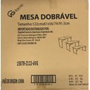 Ver imagem 6 de Mesa Dobrável Vira Maleta com 3 Regulagens de Altura Cor Preta