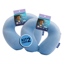 Ver imagem 1 de Kit 2 Almofadas de Pescoço Infantil Sonos Azul