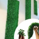 Ver imagem 5 de 9 Placas de Buxinho Artificiais Fundo para Jardim Vertical Painel Decorativo para Ambientes Internos