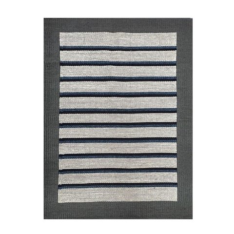 Tapete Tear 150x200 Listrado Cinza Azul