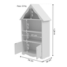Casinha Organizadora Infantil Corinne 100% Mdf (brinquedoteca Menina Livros Brinquedos) Woodcore - 2
