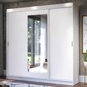 Ver imagem 1 de Guarda-roupa Casal Madesa Istambul 3 Portas de Correr com Espelho 3 Gavetas