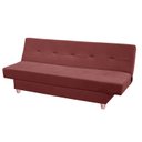 Ver imagem 1 de Sofá Cama Reclinável Xangai Veludo Vinho:Vinho