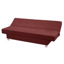 Ver imagem 2 de Sofá Cama Reclinável Xangai Veludo Vinho:Vinho