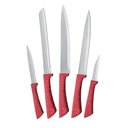 Ver imagem 1 de Kit Facas Colorstone 5 Peças - Vermelho Euro Cozinha Antiade
