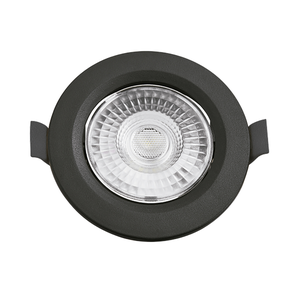 Spot de Led Embutir Alltop Mr16 Redondo 5w Preto Bivolt Taschibra 6500k Luz Fria