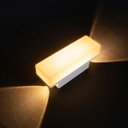 Ver imagem 5 de Arandela Led de Parede 2 Fachos Difusa 7w Branco Quente 3000k 560lm Irc80 Externa St3287
