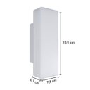Ver imagem 4 de Arandela Led de Parede 2 Fachos Difusa 7w Branco Quente 3000k 560lm Irc80 Externa St3287