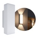 Ver imagem 1 de Arandela Led de Parede 2 Fachos Difusa 7w Branco Quente 3000k 560lm Irc80 Externa St3287
