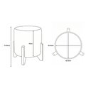 Ver imagem 7 de Kit Poltrona e Puff Luna Decorativa Curvo Orgânico Boucle Bege - Montanaris Decor