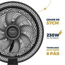 Ver imagem 6 de Ventilador 2 em 1 Britânia Maxx Force 8 Pás 230w Bvt50t 110v