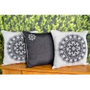 Ver imagem 1 de Kit Capas de Almofadas Rústico Dupla Face 3 Peças - Celine Arte & Tear Kit Capa de Almofada