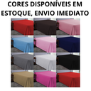 Ver imagem 4 de Lençol 400 Fios Casal sem Elástico Virol Hotel Pousada Tecido Acetinado:pink