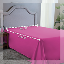 Ver imagem 2 de Lençol 400 Fios Casal sem Elástico Virol Hotel Pousada Tecido Acetinado:pink