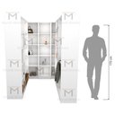 Ver imagem 5 de KIT CLOSET MODULAR M80.2021.B (102X2,40,44,46,49) QUARTO MUNDI MOVEIS