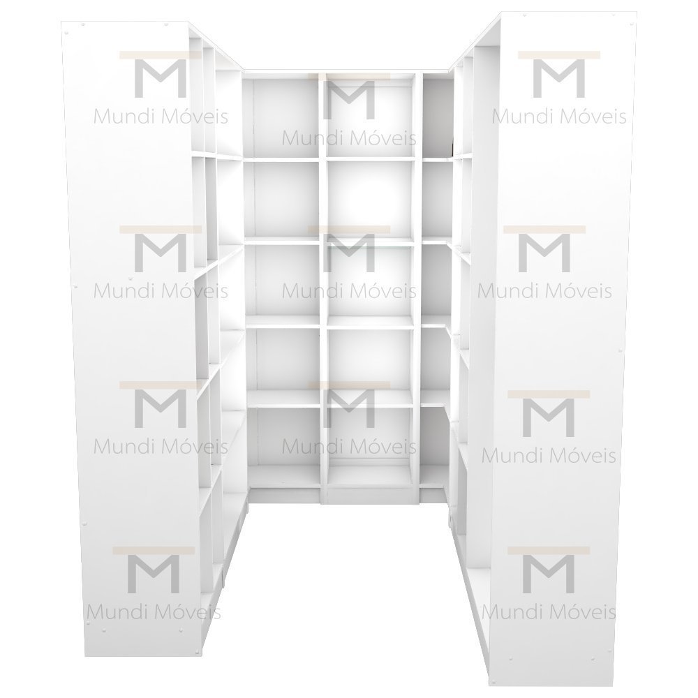 KIT CLOSET MODULAR M80.2021.B (102X2,40,44,46,49) QUARTO MUNDI MOVEIS - 3