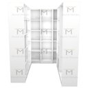 Ver imagem 3 de KIT CLOSET MODULAR M80.2021.B (102X2,40,44,46,49) QUARTO MUNDI MOVEIS