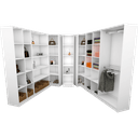 Ver imagem 1 de KIT CLOSET MODULAR M80.2021.B (102X2,40,44,46,49) QUARTO MUNDI MOVEIS