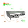 Chapa Bifeteira Profissional Industrial Prime a Gás 120cm PCM120G 8mm - Venâncio - 2