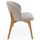 Ver mais imagens de Kit 03 Cadeiras de Jantar e Estar Living Estofada Mia L02 Bouclê Creme - Lyam Decor