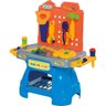 Bancada de Trabalho Tateti Calesita Mini Mechanic - 6 Ferramentas e 10 Peças - Azul/laranja/cinza - 1