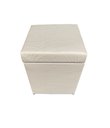 Ver imagem 2 de Puff Baú Quadrado 1 Lugar 36x36cm -bege Claro Corino