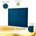Ver imagem 2 de Cabeceira Estofada Milena 1,60 Queen Shop Das Cabeceira Azul