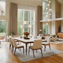 Ver imagem 4 de Conjunto Lustres para Sala de Estar e Sala de Jantar Mix - Ac. Cristal