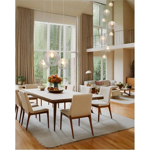 Conjunto Lustres para Sala de Estar e Sala de Jantar Mix - Ac. Cristal