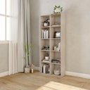Ver imagem 7 de Kit 2 Estantes para Livros 173x140cm Versatile 20 Nichos Bege
