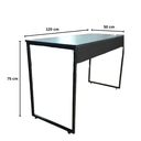 Ver imagem 3 de Mesa Reta Pé em Aço para Escritório/home Office 100% Nacional