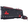 Teclado e Mouse Gamer Grifo - Mouse 2400 Dpi Cabo Usb 1.8 Me - 1