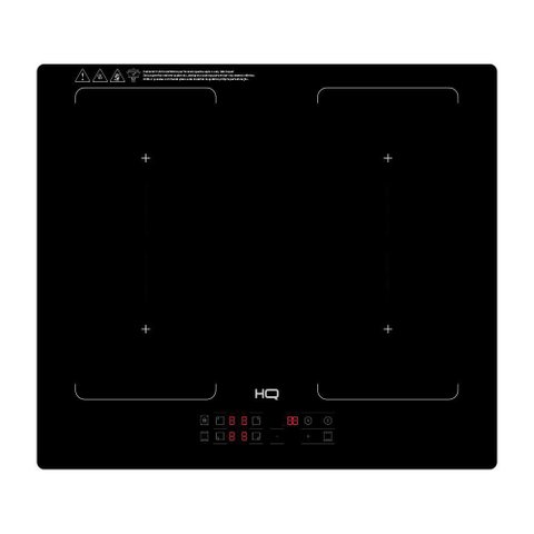 Cooktop de Indução Embutir Hq 4 Bocas Painel Touch Free Zone Preto 7000w Hq-ide7004fz 220v