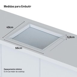 Cooktop de Indução Embutir Hq 4 Bocas Painel Touch Free Zone Preto 7000w Hq-ide7004fz 220v - 6