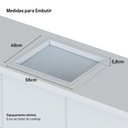 Ver imagem 6 de Cooktop de Indução Embutir Hq 4 Bocas Painel Touch Free Zone Preto 7000w Hq-ide7004fz 220v