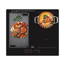 Ver imagem 2 de Cooktop de Indução Embutir Hq 4 Bocas Painel Touch Free Zone Preto 7000w Hq-ide7004fz 220v