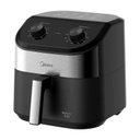 Ver imagem 2 de Fritadeira Air Fryer Midea 4,5l Widemax Cyclone Preto e Inox Fwm45p1 - 220v