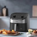 Ver imagem 3 de Fritadeira Air Fryer Midea 4,5l Widemax Cyclone Preto e Inox Fwm45p1 - 220v