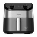 Ver imagem 1 de Fritadeira Air Fryer Midea 4,5l Widemax Cyclone Preto e Inox Fwm45p1 - 220v