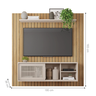 Painel Ripado Para TV Cannes Buriti Off White - 4