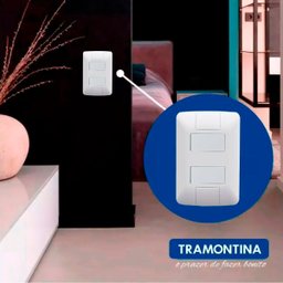 Conjunto 4x2 2 Interruptor Simples Tramontina Aria 6 a 250v - 2