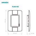 Ver imagem 4 de Conjunto 4x2 2 Interruptor Simples Tramontina Aria 6 a 250v