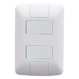 Conjunto 4x2 2 Interruptor Simples Tramontina Aria 6 a 250v - 1