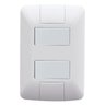 Conjunto 4x2 2 Interruptor Simples Tramontina Aria 6 a 250v - 1