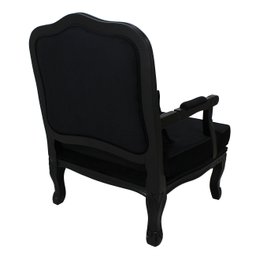 Kit 2 Poltronas Clássica King Entalhada Capitonê Preto Soberati Poltrona Clássica King Entalhada Cap - 4