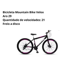 Ver imagem 4 de Bicicleta Mountain Bike Velox Aro 29 Freio Disco 21v Ello Cor:preto/rosa