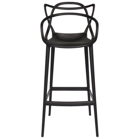 Banqueta Allegra Masters 100% Polipropileno Preta