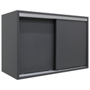 Ver imagem 1 de Armário Aéreo Multiuso 70cm 2 Portas de Correr 100% Mdf Cor:cinza