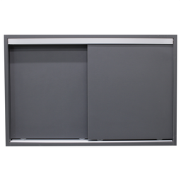 Armário Aéreo Multiuso 70cm 2 Portas de Correr 100% Mdf Cor:cinza - 4